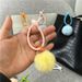 Bag Charm New Creative Cute Plush Bag Pendant Candy Color Girl Keychain Car Keychain Mobile Phone Case Accessories_viptrois.com