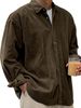 K New Arrival Men's Long Sleeve Loose Thick Casual Shirts Jackets_viptrois.com