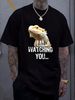 Bearded Dragon-im Watching You T-Shirt Cotton Crew Neck For Men Women Fashion Homme Summer Comfortable Versatile Unisex Breathable Streetwear_viptrois.com