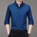 Autumn Popular Men's Long-sleeved Shirt Fashion Casual Lapel Print Long-sleeved Shirt Men_viptrois.com