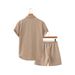 Men's Clothing Men's Shirt Casual Loose Short Sleeved Shorts_viptrois.com