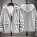 Men's clothing New summer solid color sun protection clothing jacket men's fat plus size trend loose fat sun protection clothing fishing clothing_viptrois.com