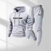 Men's Clothing Pullover Sweatshirt With Letter Print Hooded Sweatshirt & Jogger Set - Casual Loose Fit Pullover Tracksuit For Autumn/Winter_viptrois.com