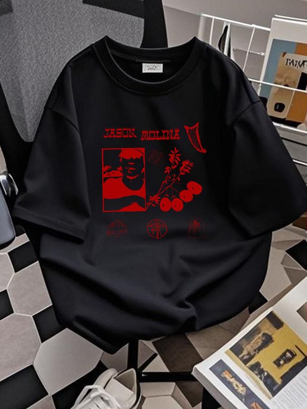 Jason Molina Songs: Ohia T-Shirt Casual Breathable Top For Everyday Wear Versatile Homme Comfortable Slightly Streetwear Unisex Fashion Stylish_viptrois.com