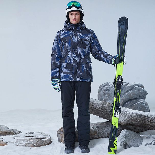Men's Clothing Winter Outdoor Ski Suit Set Windproof Waterproof Warm Single Board Double Board Skiing Clothes_viptrois.com