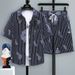 Men's Clothing Men's short sleeved suit summer youth student leisure sports street trend cool shorts two piece suit_viptrois.com