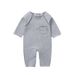 Kids' Clothing Newborn Clothes Plus Velvet Jumpsuit Autumn And Winter Baby Warm Jumpsuit Crawling Clothes_viptrois.com