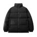 ACU Men’s Stand Collar Down Jacket – Ultra-Lightweight 85% Duck Feather Fill, 550+ Loft Insulated Winter Coat For Urban Commuting (Black, S-4XL)_viptrois.com