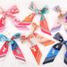 Twill War Horse Small For Women Spring Summer Thin Narrow Ribbon Tie Band Hair Wrap Decoration Bowknot Long Scarf_viptrois.com