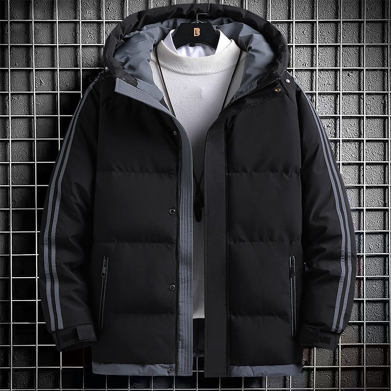 Men’s Winter Puffer Jacket – Water-Resistant Hooded Coat With 450g Polyester Fill (7 Sizes, 5 Colors) | Unisex Streetwear & Casual Style_viptrois.com