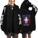 Prison Surrounding Sweatshirt Anime LOCKBLUE Pocket Hoodie Zipper Blue Print Original_viptrois.com