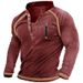 Tactical V-Neck Sweatshirt – Military-Grade Cotton Pullover With Button Placket & Zippered Chest Pocket (Reinforced Seams, Cold-Weather Base Layer)_viptrois.com