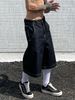 Men's Clothing Denim Shorts Summer Trendy Loose Washed Cut Five Point Casual Pants_viptrois.com