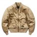 Men's Clothing Autumn And Winter New Air Force Ma1 Flight Jacket Pure Cotton Washed Casual Large Size Military Flight Suit Motorcycle Solid Color_viptrois.com