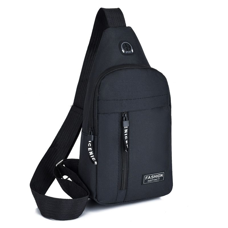 Chest Bag Men's Shoulder Crossbody Waterproof Oxford Cloth Sports And Leisure Backpack Men's Bag Portable Travel._viptrois.com