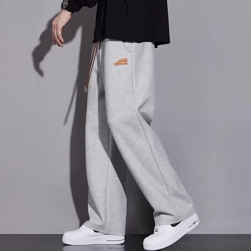Men's Clothing Casual Pants Spring And Autumn New Trendy Loose Drape Straight Sports Pants_viptrois.com