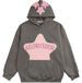 Men's Retro Fleece Hoodie With Spray Print & Towel Embroidery, Streetwear Pullover, Loose Fit, Trendy Design, Unisex Casual Sweatshirt_viptrois.com