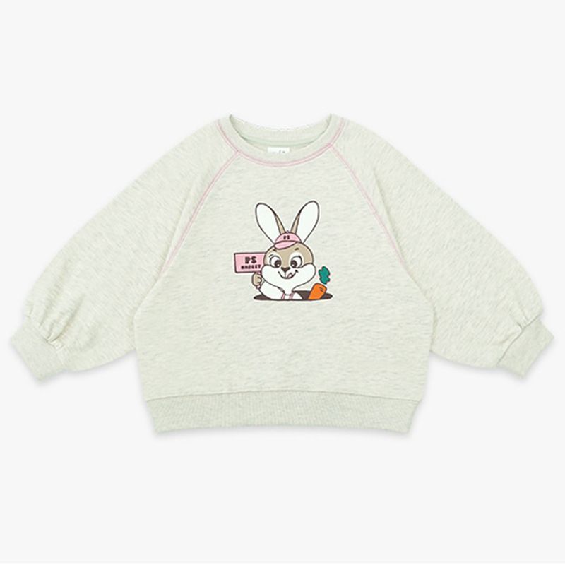 Spot Autumn New Products Ps Children's Korean Version Shirts For Small And Medium Children Cartoon Cute Bunny Print Pullover Sweatshirt_viptrois.com