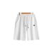 Men's Y2K Retro Embroidered Shorts Trendy Brand Summer Loose Elastic Waist Solid Color Hip Hop Sports Pants_viptrois.com