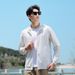 Men's Lightweight Printed Sun Protection Hoodie – UPF 50+ B-Logo Full-Zip Jacket For Summer Outdoor & Streetwear (L-5XL, 4 Colors, Anti-UV)_viptrois.com