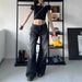 Men’s Clothing Large Size High Street Vibe Black Washed Jeans Straight Loose High Waist Slim Wide Leg Mopping Trousers_viptrois.com