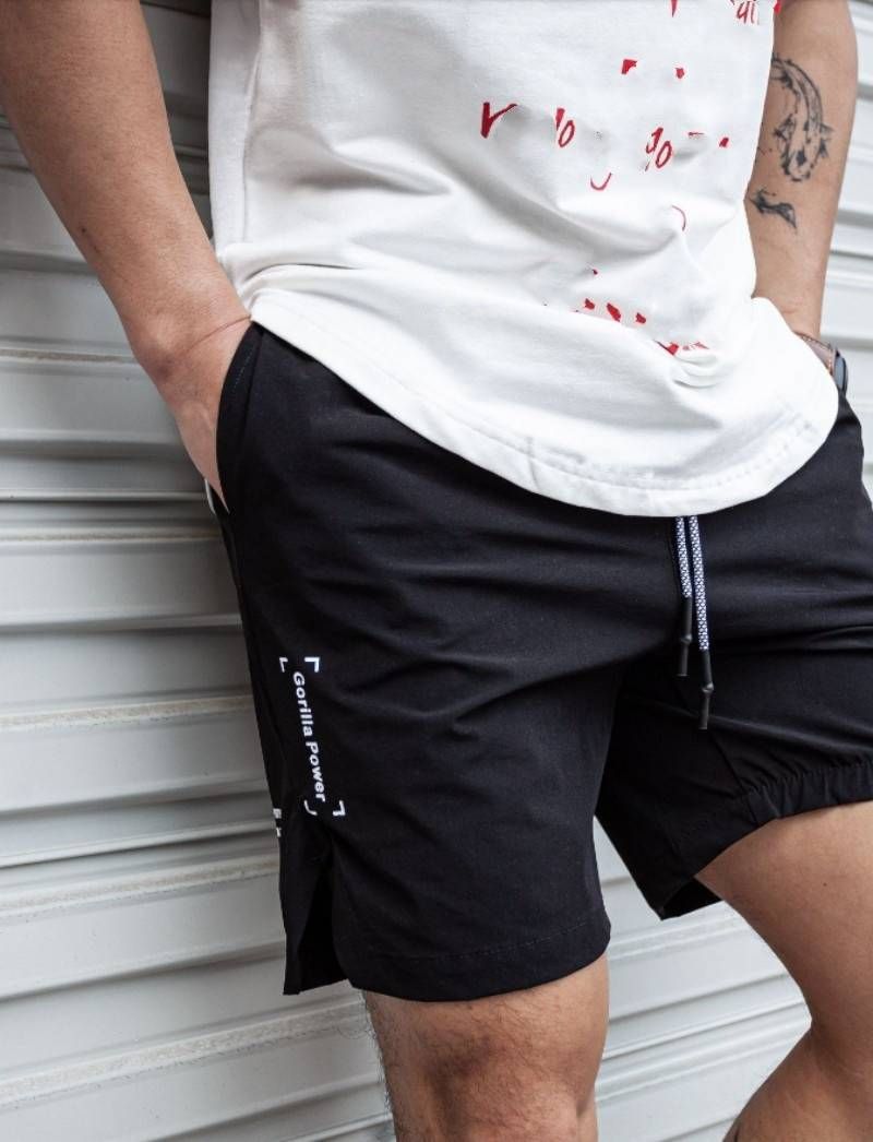 Sport Pants, Men's Shorts, Capri Pants, Muscle Fitness Brothers, Summer Quick-drying, Breathable, Large-sized Stretch Pants_viptrois.com