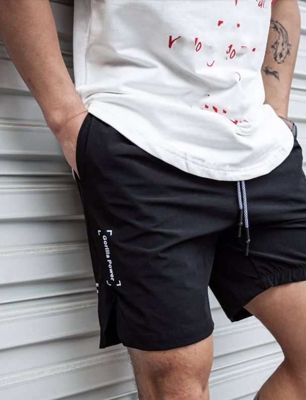 Sport Pants, Men's Shorts, Capri Pants, Muscle Fitness Brothers, Summer Quick-drying, Breathable, Large-sized Stretch Pants_viptrois.com