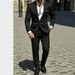 Men's Clothing Men's Single Breasted Business Professional Suit Best Man Groom Wedding Attire For Formal & Casual_viptrois.com