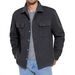 Men's Fleece-Lined Flannel Shirt Jacket, Casual Button-Up With Multiple Pockets (Black, Dark Gray) – Sizes S-3XL_viptrois.com