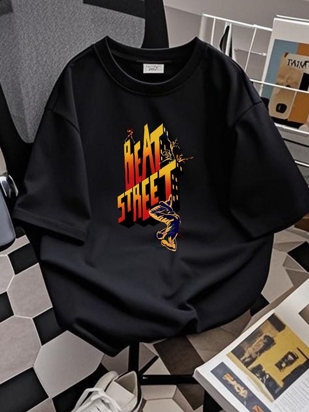 Beat Street Tshirt Old School Hip Hop Breakdance T-Shirt Size S-5XL Soft Stretched Unisex Breathable Homme Fashion Comfortable Slightly_viptrois.com