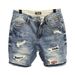 Men's Clothing Straight Tube Ripped Denim Shorts Loose Shorts Thin Style Shorts_viptrois.com