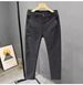 Men's Casual Work Pants - Slim Fit Stretch Cotton Chino Trousers For Spring & Summer, Comfortable Elastic Waist, Breathable & Washable_viptrois.com