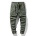 Men's Casual Cargo Pants Loose Fitting Trendy Brand High End Sports Jogger Mid Waist Long Polyester Machine Washable_viptrois.com