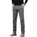 Men's Relaxed Fit Straight-Leg Pants – Classic Cotton Chinos With Wrinkle-Resistant Finish (Charcoal/Khaki/Navy/Black)_viptrois.com