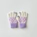 Children's gloves Retro knit warm children's five-finger girls' mittens_viptrois.com