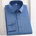 Bamboo Fiber Men's Stretch Dress Shirt – Wrinkle-Free Comfort, Korean Style Slim Fit Professional Shirt, Breathable White Formal Wear For Interviews_viptrois.com