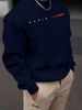 Autumn And Winter Men's Casual Loose, Simple And Fashionable Paris Graphic Print Round Neck Long Sleeved Sweatshirt_viptrois.com