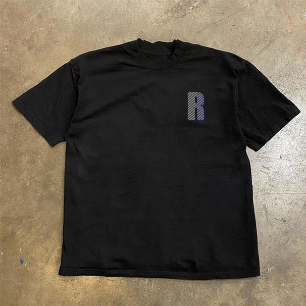 Men's High-quality Round-neck Pullover Short-sleeved T-shirt_viptrois.com