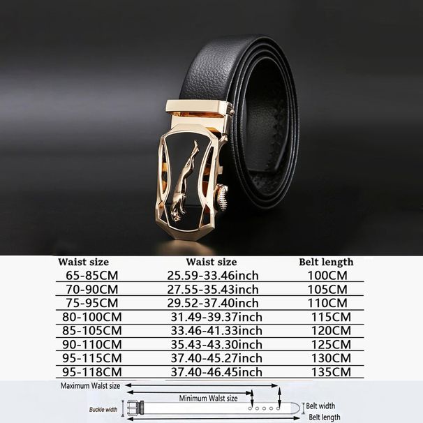Hommes Ceinture En Métal Marque De Luxe Boucle Automatique En Cuir Haute Qualité Ceintures Pour Hommes Travail D'affaires Sangle Décontractée ZDP001A_viptrois.com