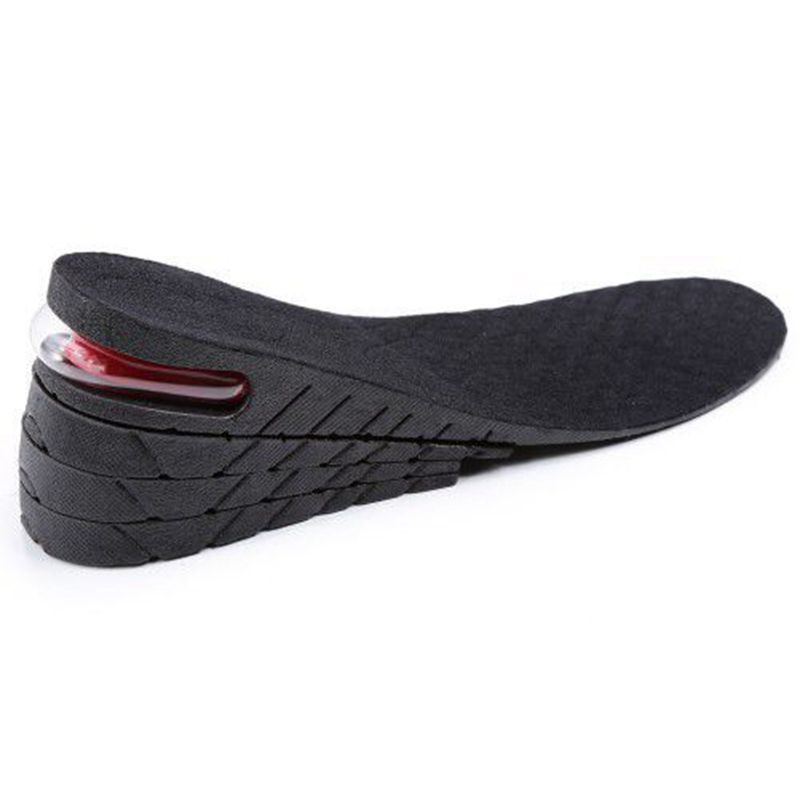 Air Cushion PVC Long Four Layer Height Increasing Insoles For Men And Women With Full Pads For Durability And Good Elasticity_viptrois.com