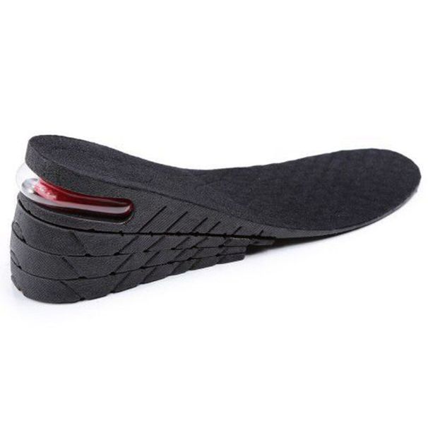 Air Cushion PVC Long Four Layer Height Increasing Insoles For Men And Women With Full Pads For Durability And Good Elasticity_viptrois.com