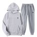 Men's Clothing 2025 European And American Autumn And Winter New Hooded Sweatshirt Pony Print Loose Plus Velvet Suit_viptrois.com