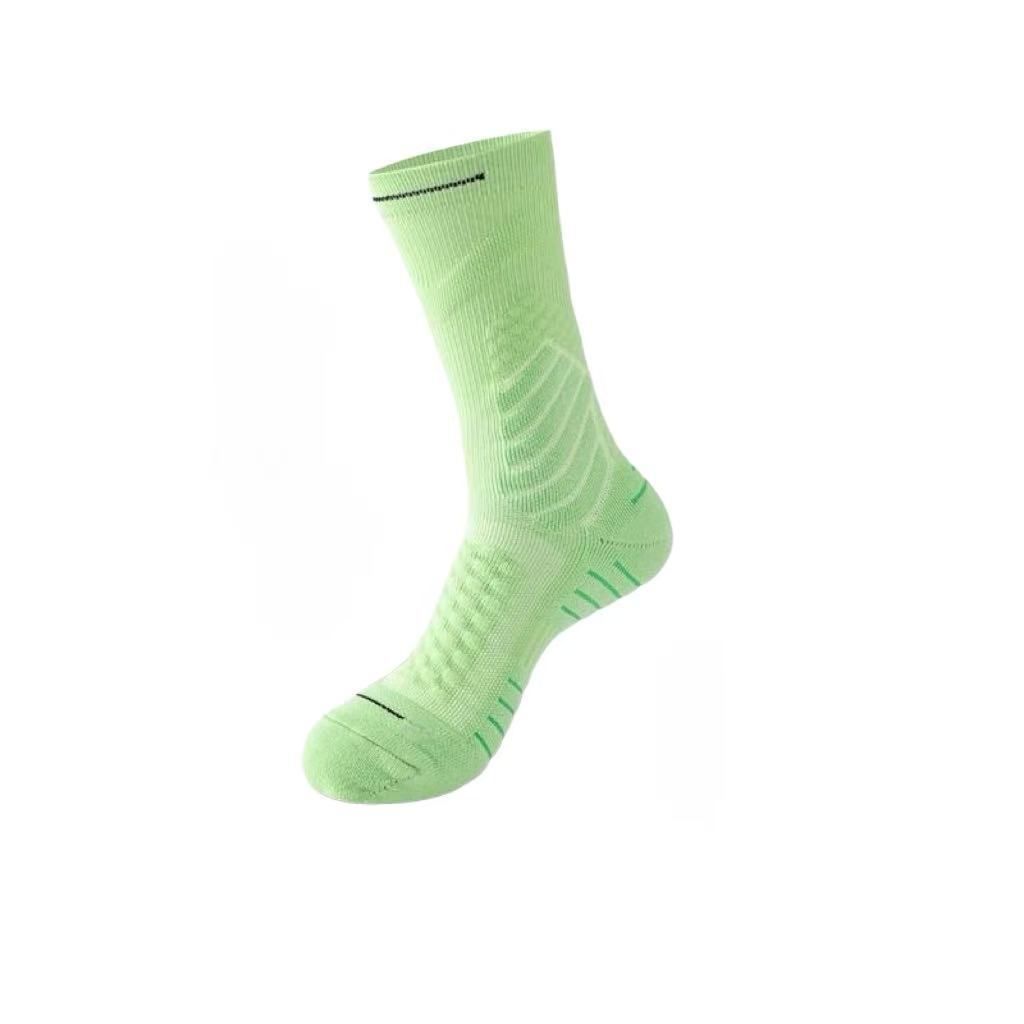 Basketball Socks Men's Long Tube Anti-odor Professional Running Practical Towel Bottom Medium Tube High-top Sports Socks Thickened_viptrois.com