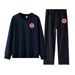 Men's 300GSM Fleece Hoodie & Jogger Set - Heavyweight Streetwear With US Map Embroidery, Youth Casual Outfit_viptrois.com