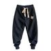 Men's Trendy Casual Jogger Pants - Soft Polyester Slim Fit Elastic Waist Comfortable Streetwear For Autumn_viptrois.com