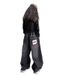 KA49 Black Stitching Jeans For Girls New Children's Miscellaneous European And American Jeans_viptrois.com