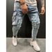 Men's Clothing Stretch Jeans Slim Leg Trousers_viptrois.com