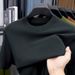 Men's Short Sleeve Sweater Medium Green Bottom Casual Half Sleeve T-Shirt Crew Neck Sweater Men's Clothing_viptrois.com