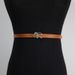 Small belt women's R letter fashionable and versatile summer black coffee jeans belt decoration_viptrois.com