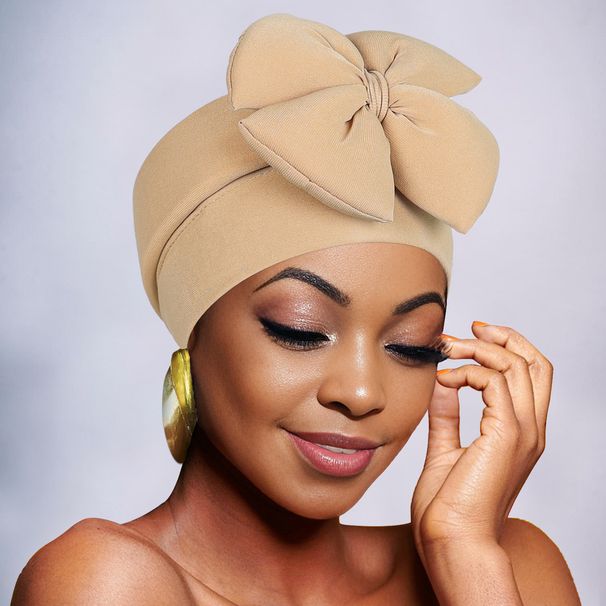 Cross Border Hot Selling Bow Knot Cap New Space Cotton Turban Cap Autumn And Winter All Match African Indian Hat_viptrois.com